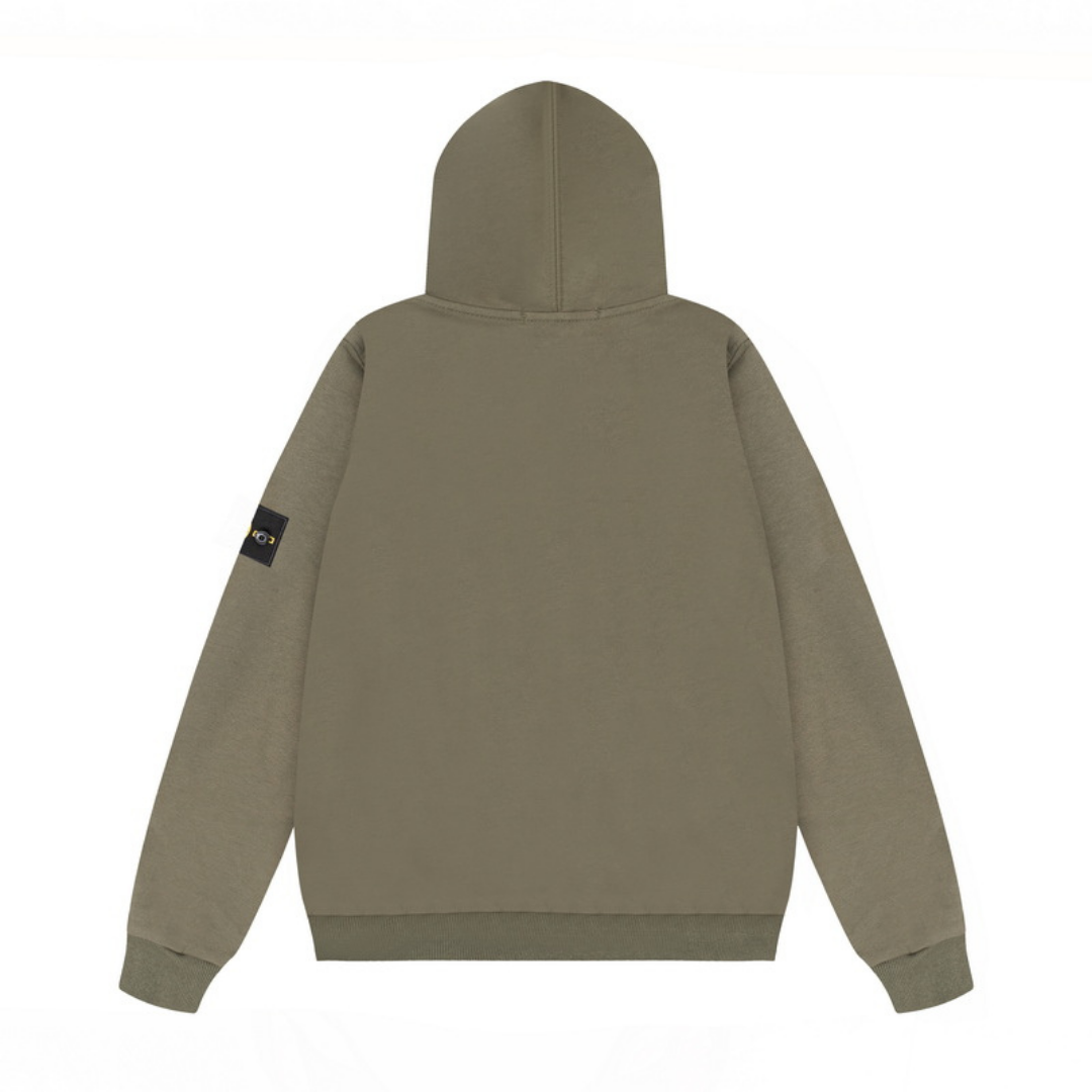 Monogram Zip Hoodie
