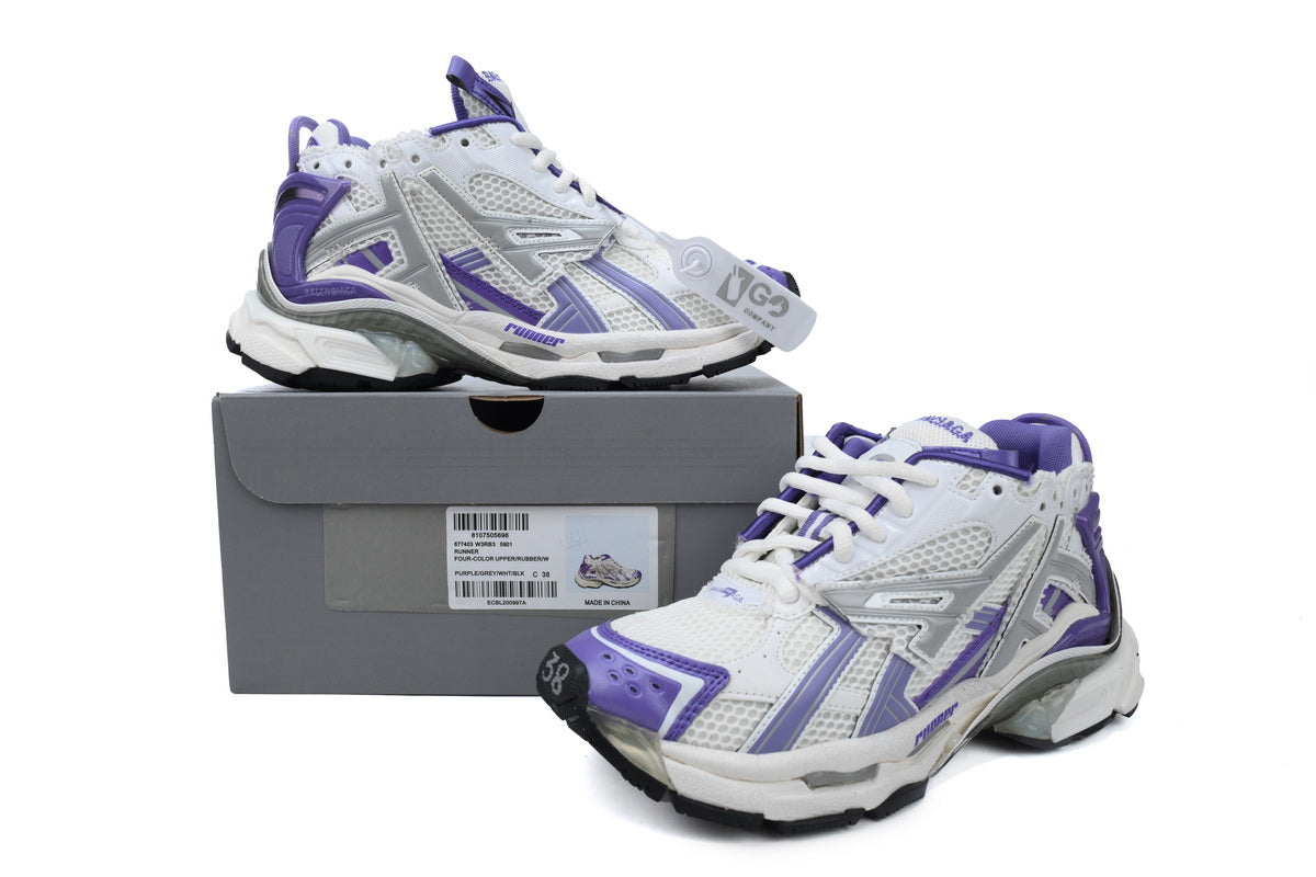 BALENCI Runner White Purple