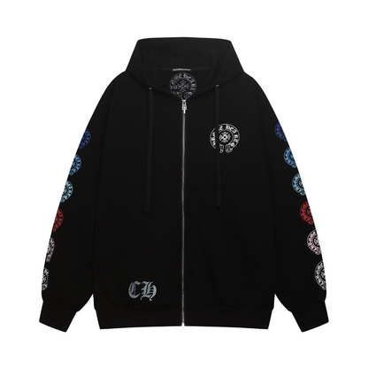 Chrome Zip Hoodie