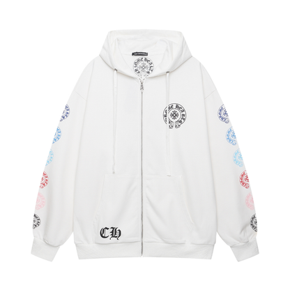 Chrome Zip Hoodie