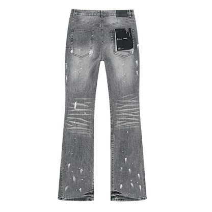 Purple Flared Jeans