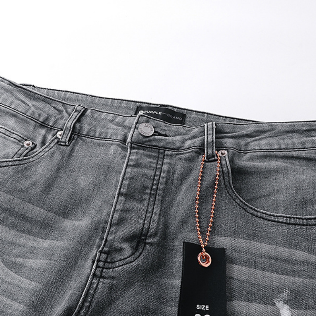 Purple Flared Jeans