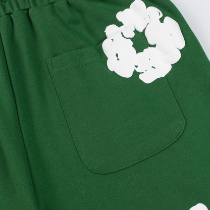 Denim Trs Green Short set