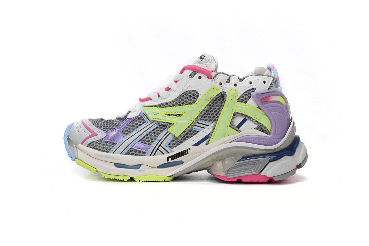 BALENCI Runner White Yellow Purple