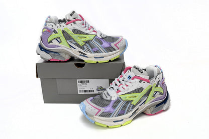 BALENCI Runner White Yellow Purple