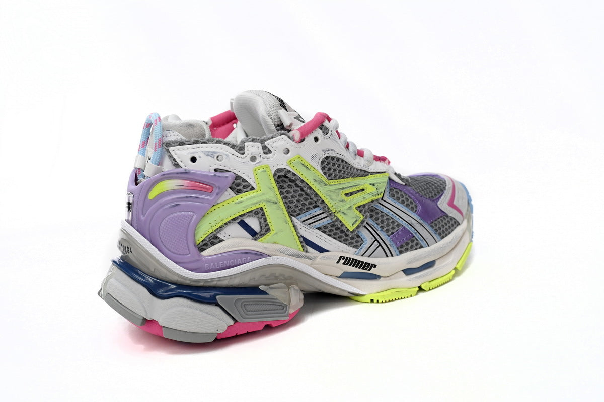 BALENCI Runner White Yellow Purple