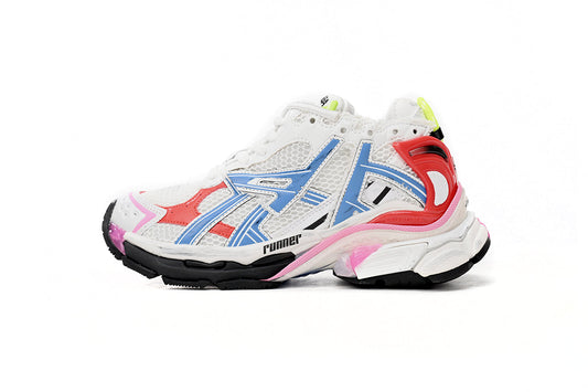 BALENCI Runner White Blue Red