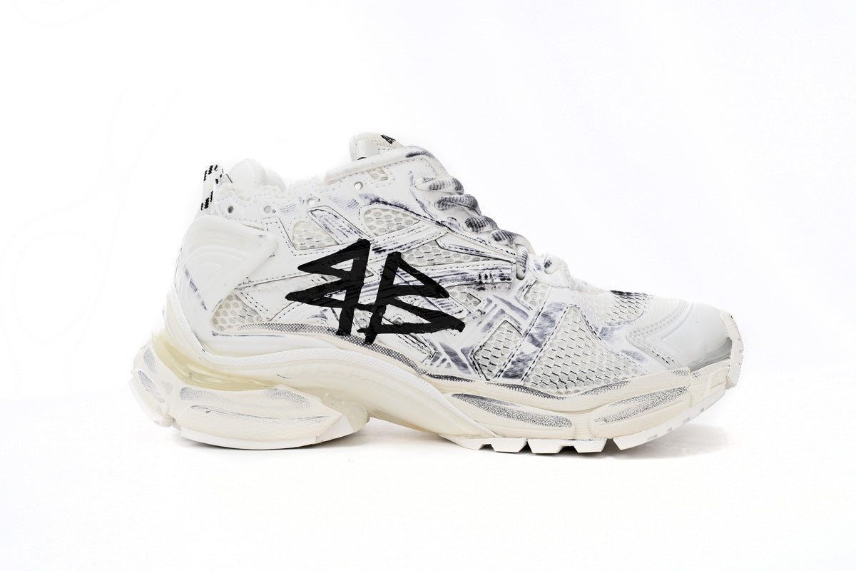 BALENCI Runner Graffiti White
