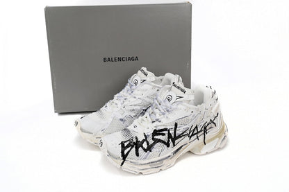 BALENCI Runner Graffiti White