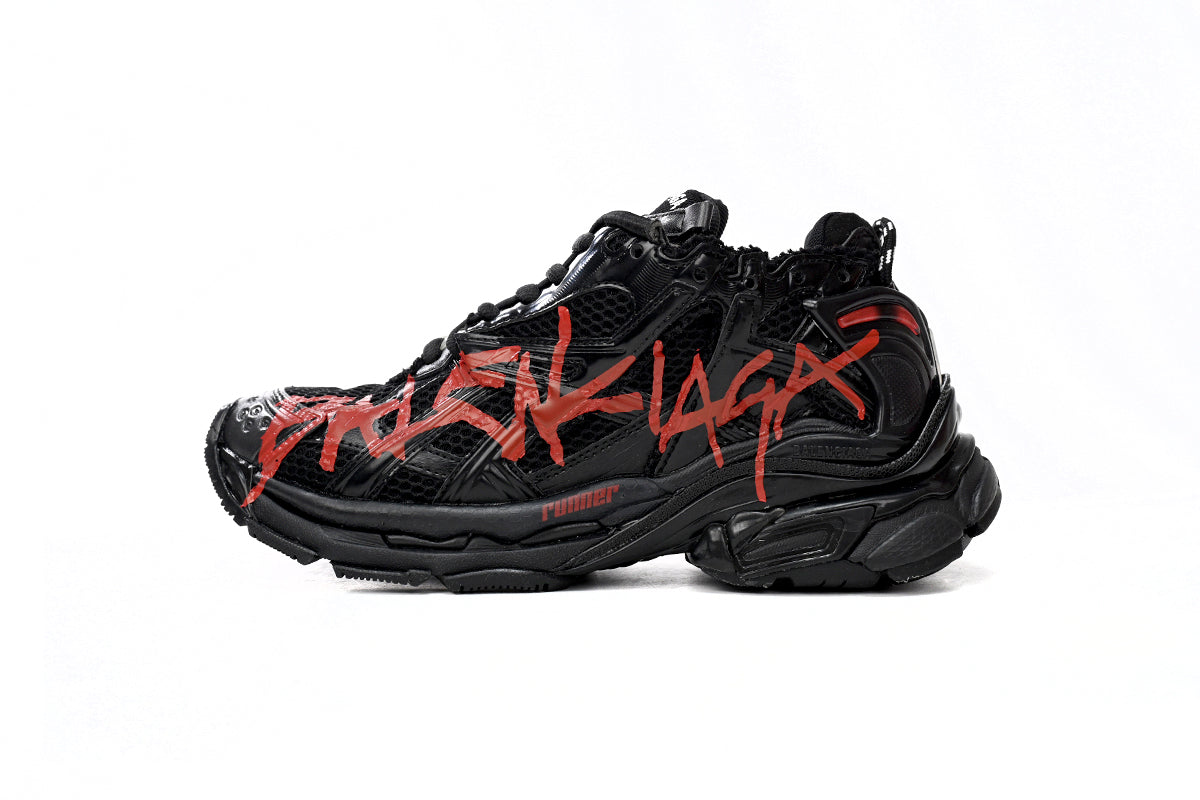 BALENCI Runner Graffiti Black Red