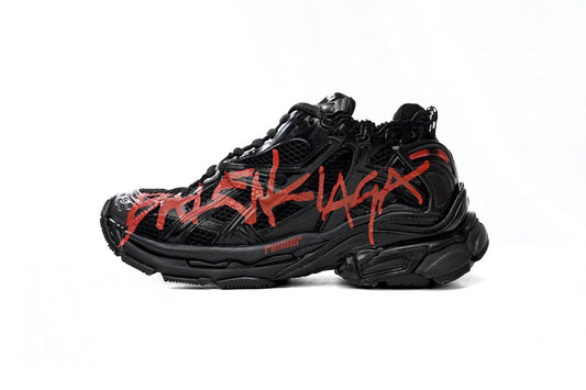 BALENCI Runner Graffiti Black Red