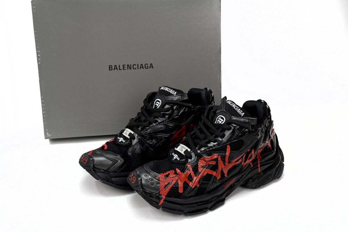 BALENCI Runner Graffiti Black Red
