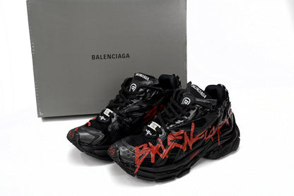 BALENCI Runner Graffiti Black Red