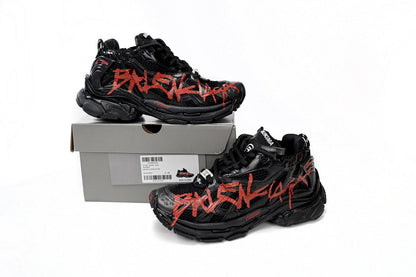 BALENCI Runner Graffiti Black Red