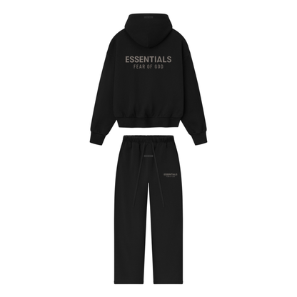 Essentials Black Tracksuit