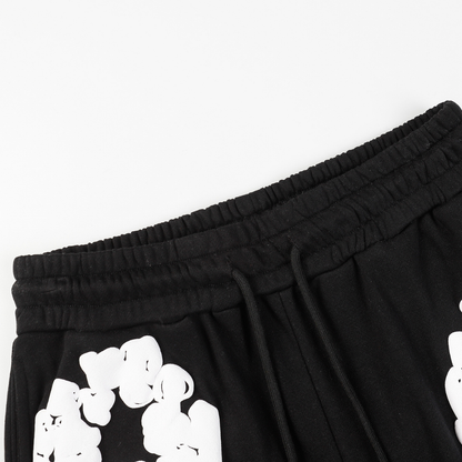 Denim Trs Black Short set