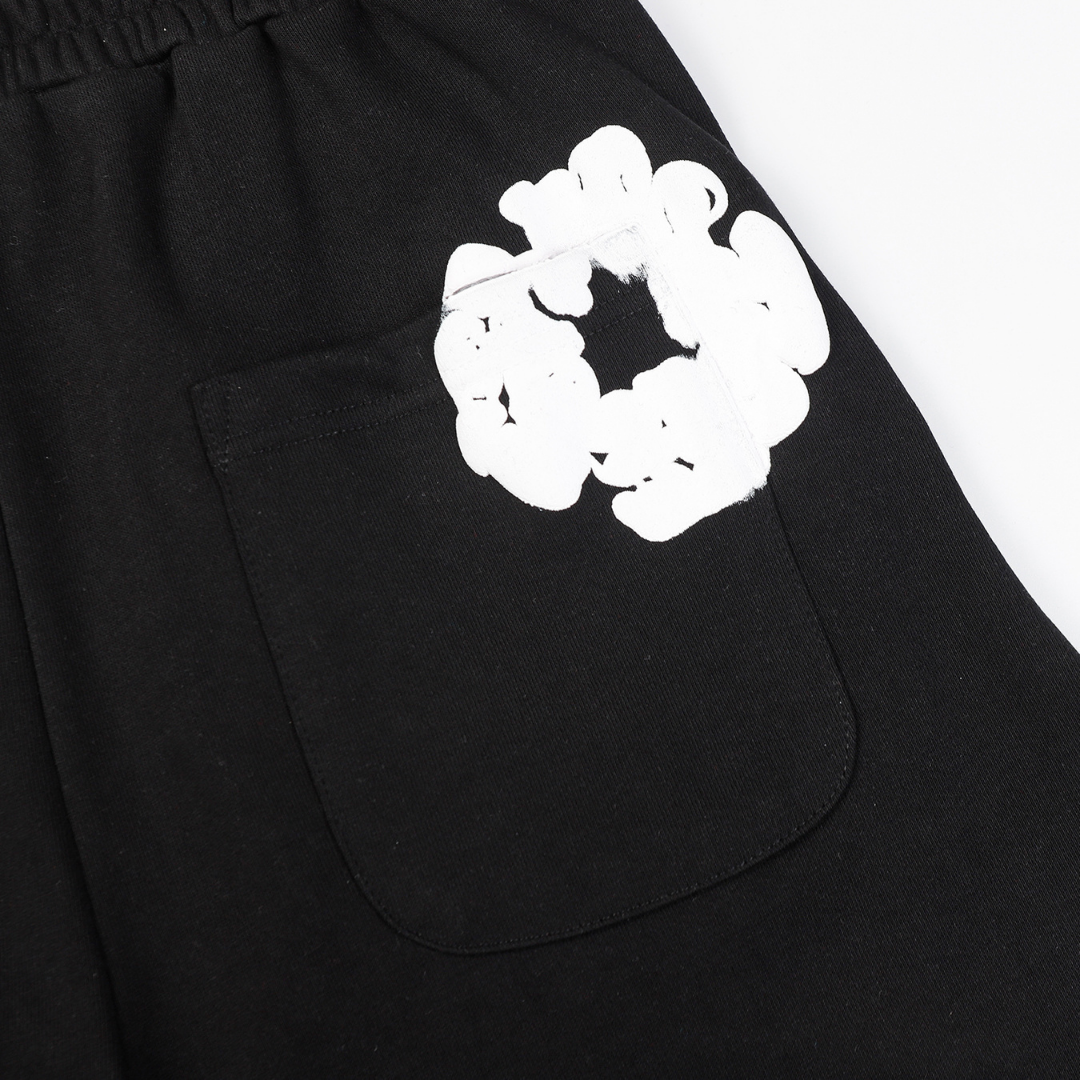 Denim Trs Black Short set