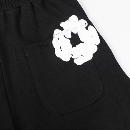 Denim Trs Black Short set