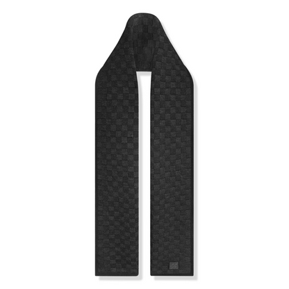 Monogram Black Scarf & Beanie