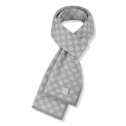 Monogram Grey Scarf & Beanie