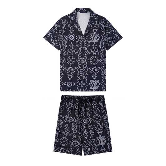 Monogram Short Set
