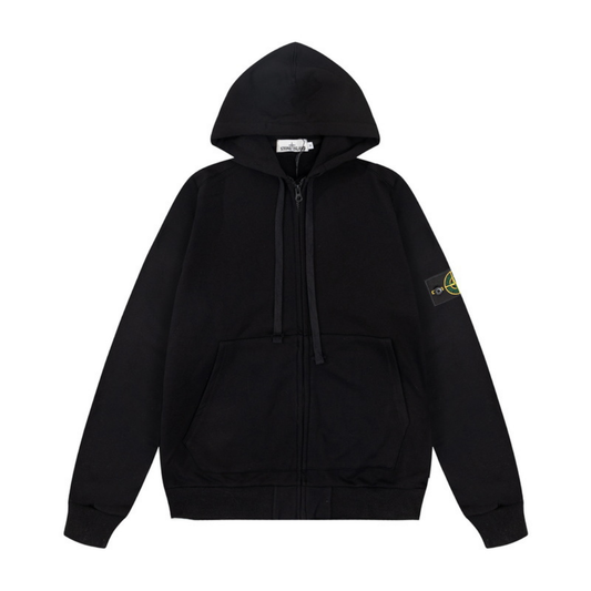 Monogram Zip Hoodie