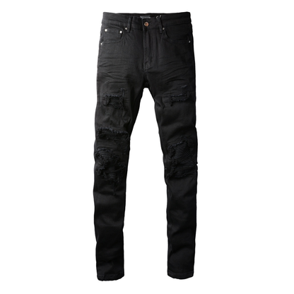 Amr Ripped Black Jeans
