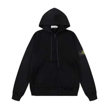 Monogram Zip Hoodie