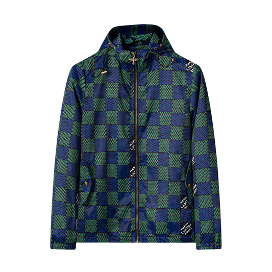 Monogram Green Windbreaker