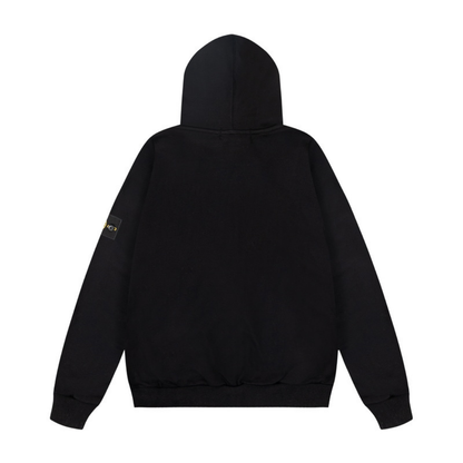 Monogram Zip Hoodie