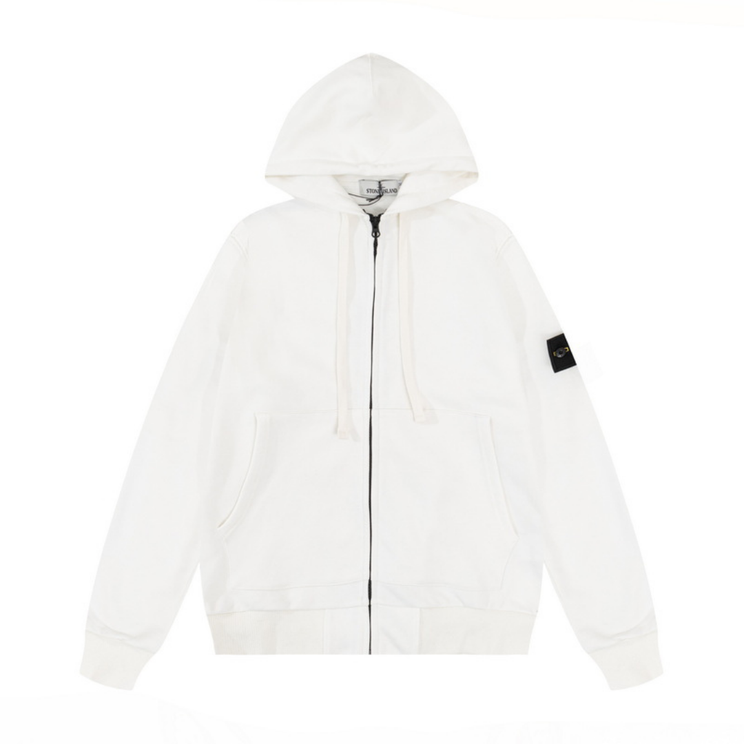 Monogram Zip Hoodie