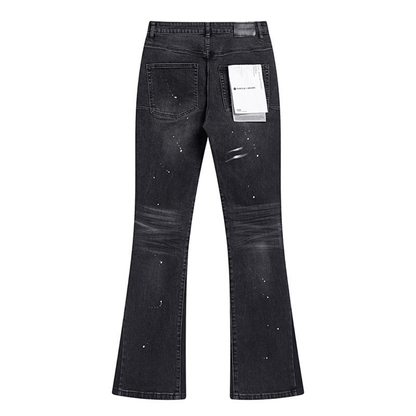Purple Flared Jeans