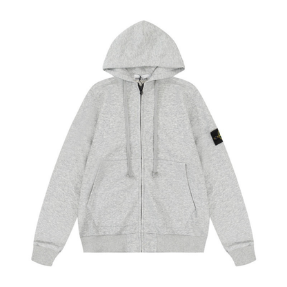 Monogram Zip Hoodie