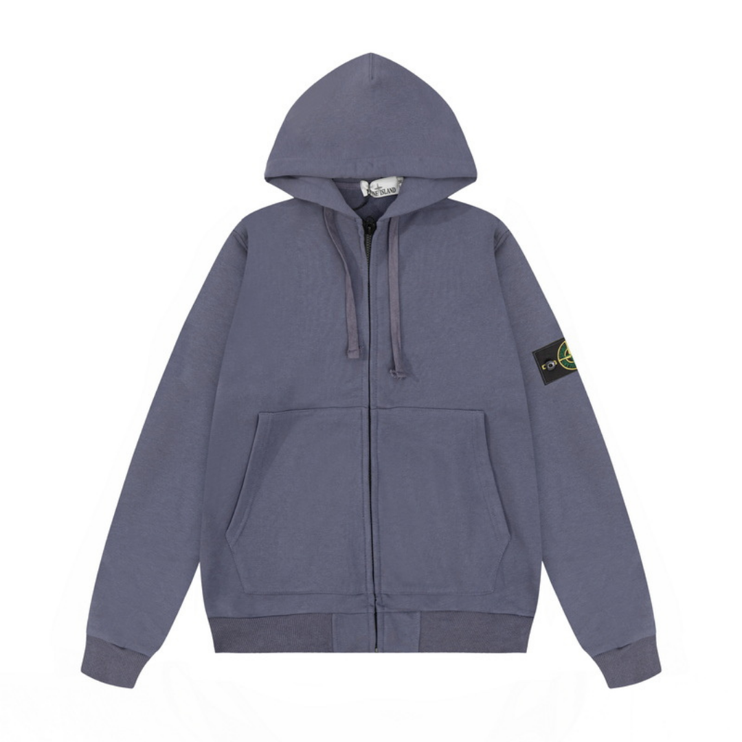 Monogram Zip Hoodie
