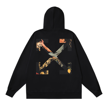 Off-W Monogram Zip Hoodie