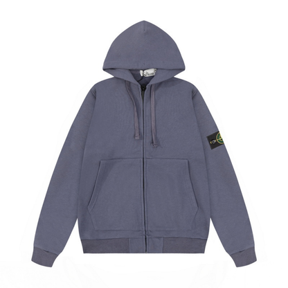 Monogram Zip Hoodie