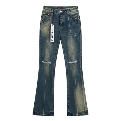 Purple Flared Jeans