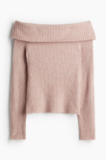 Off-the shoulder sweater