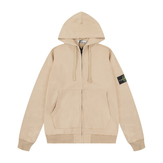 Monogram Zip Hoodie