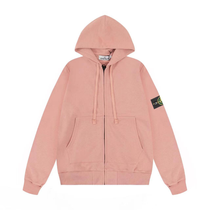 Monogram Zip Hoodie
