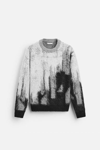 "Confusion" knitted sweater