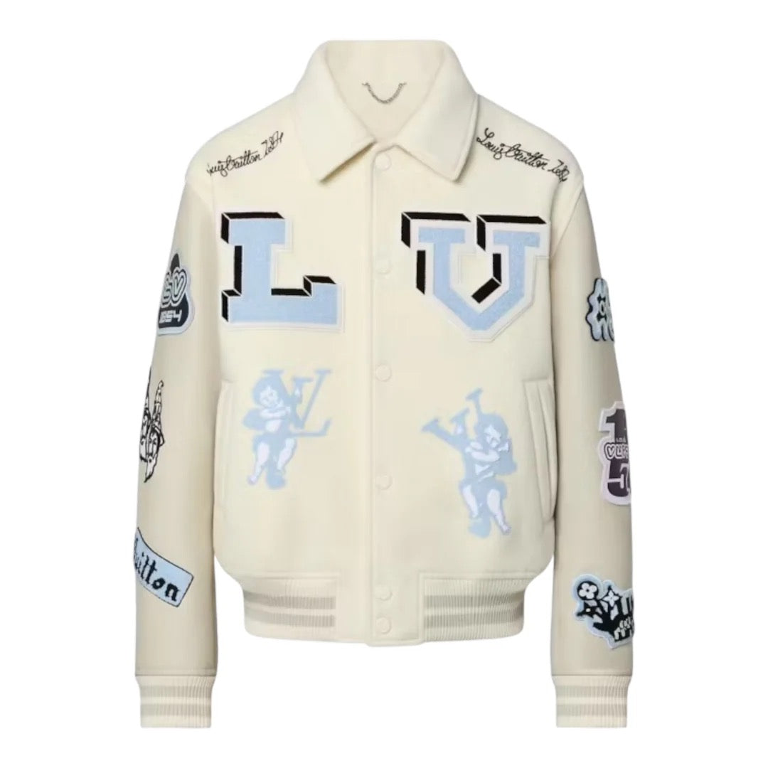 "VL" College Jacket Beige