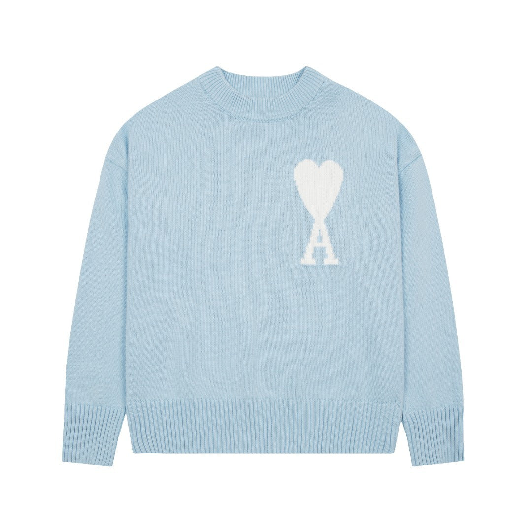 "Heart" - Sweater Baby Blue