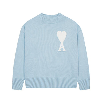 "Heart" - Sweater Baby Blue
