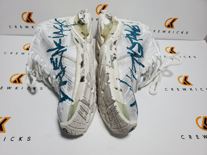 BALENCI Runner Graffiti White Blue