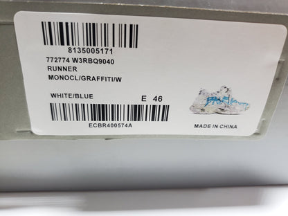 BALENCI Runner Graffiti White Blue