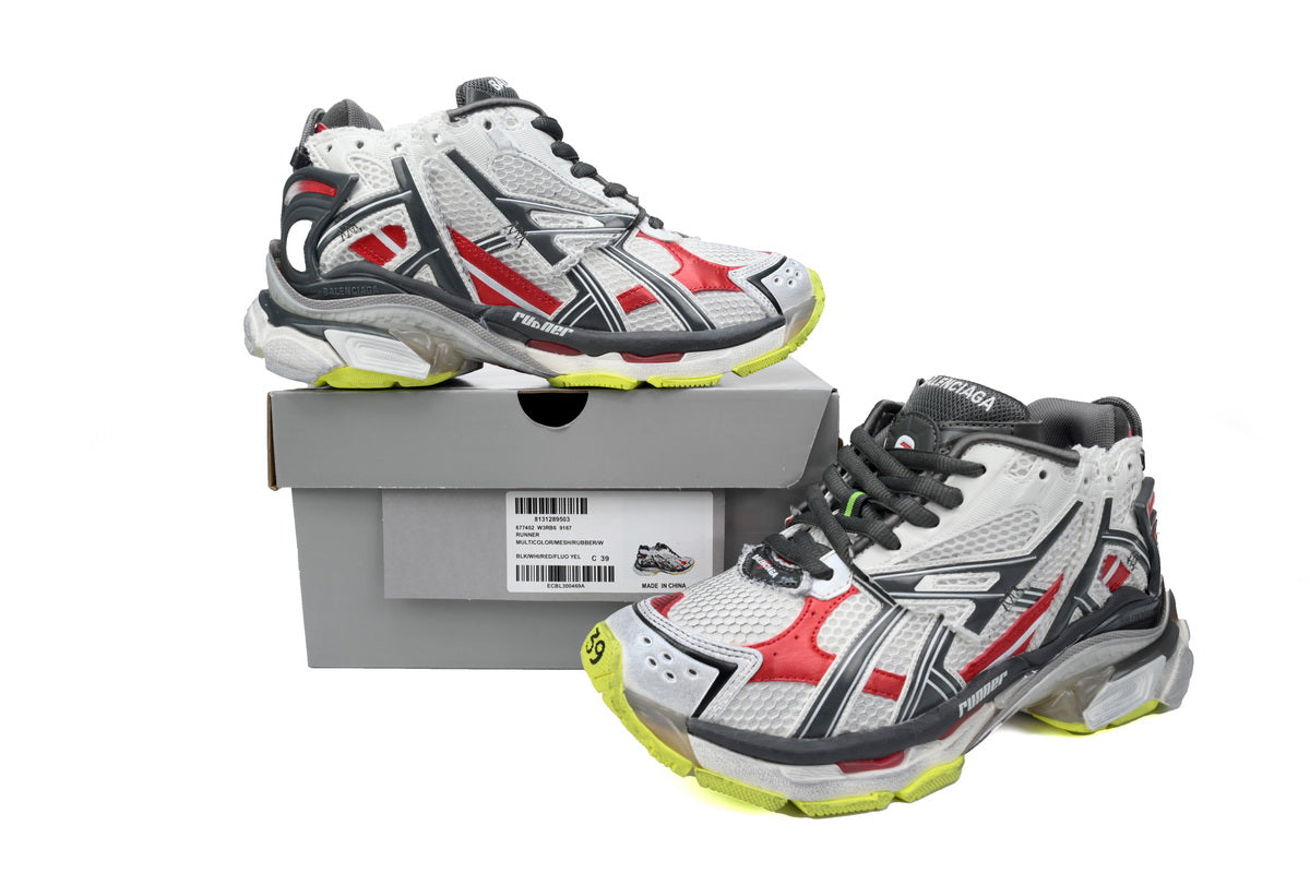 BALENCI Runner White Black Red