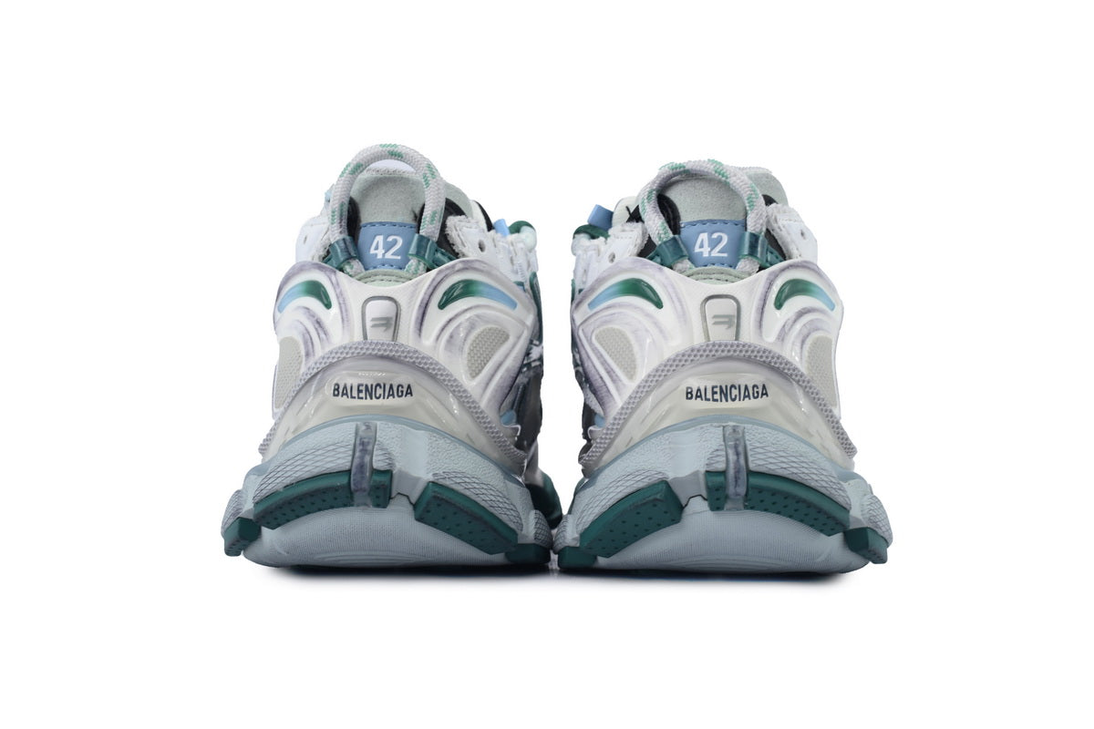 BALENCI Runner White Green Blue
