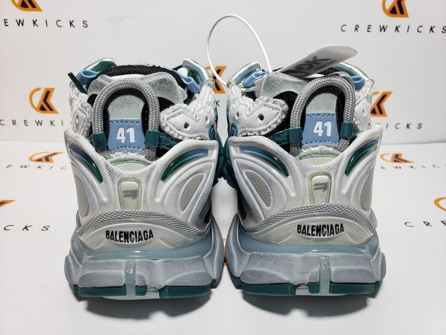 BALENCI Runner White Green Blue
