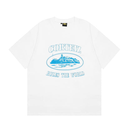 Alcatraz White Blue T-shirt